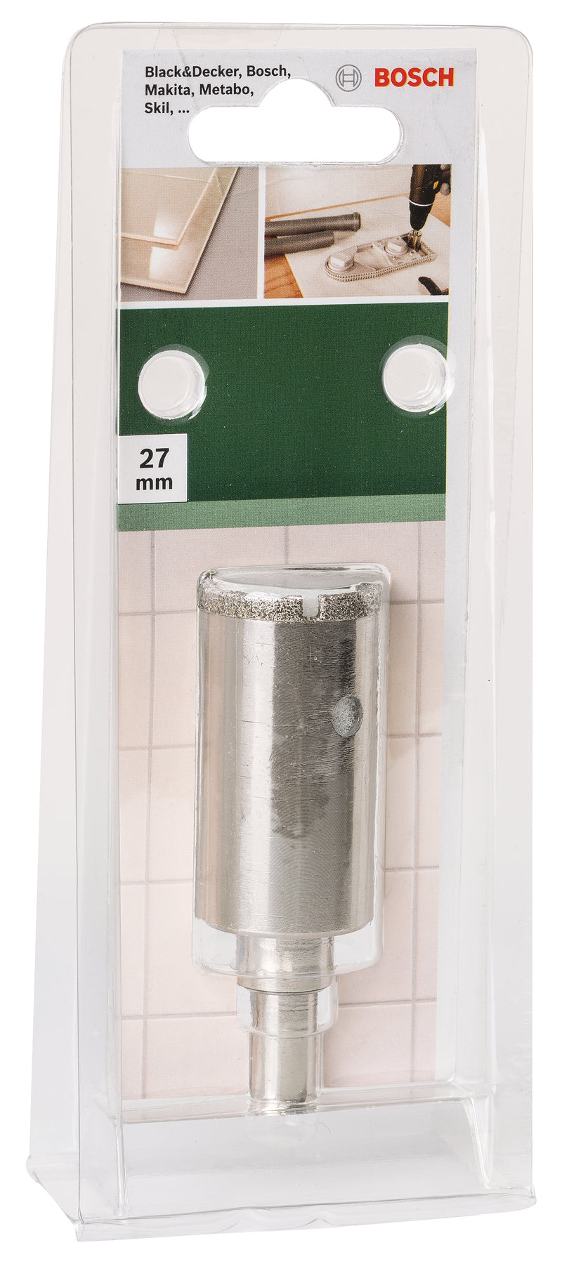 Serra copo diamantada BoschDiâmetro = 27 mm