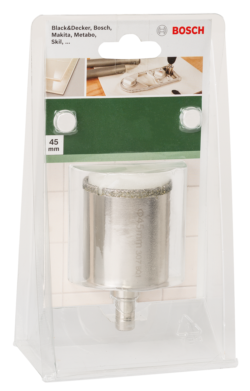 Serra copo diamantada BoschDiâmetro = 45 mm