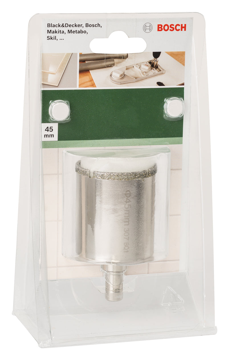 Serra copo diamantada BoschDiâmetro = 45 mm