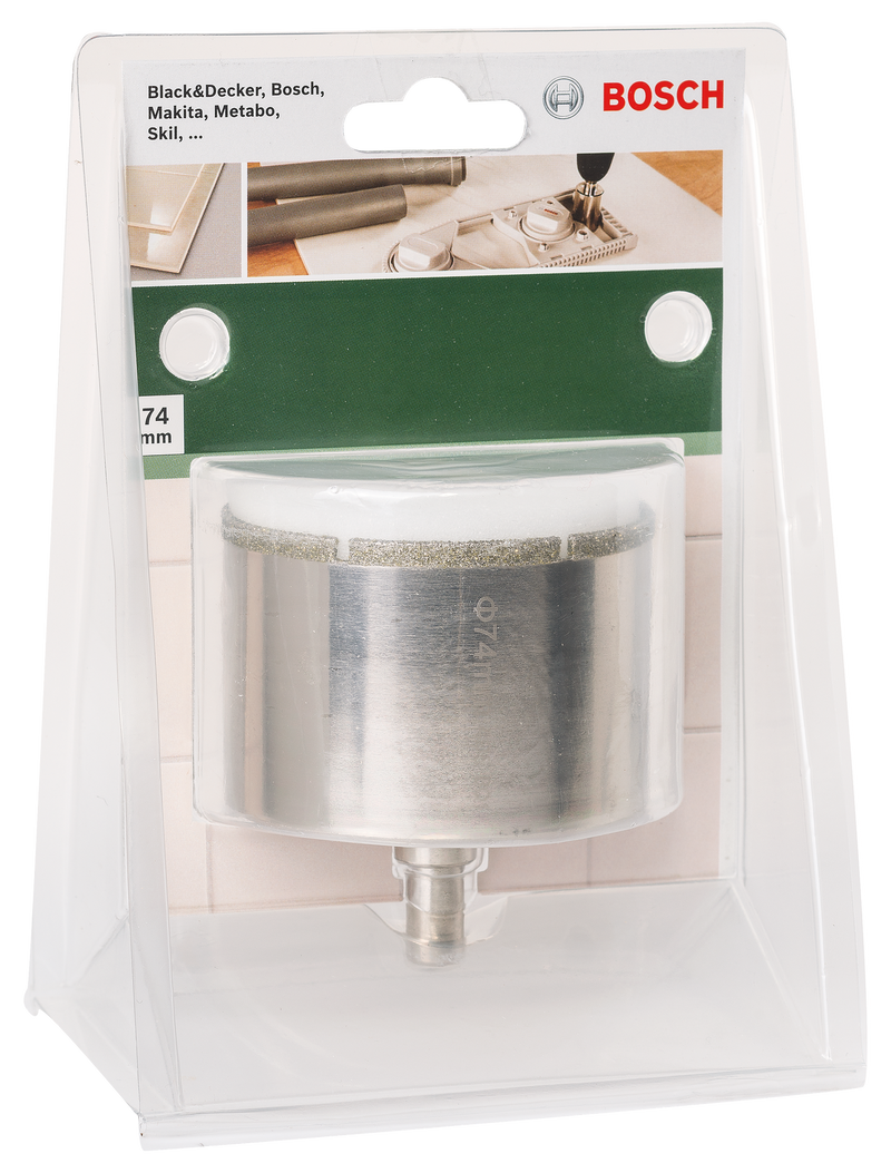 Serra copo diamantada BoschDiâmetro = 74 mm
