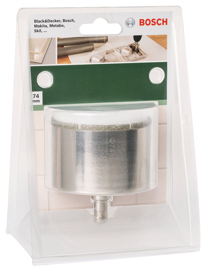 Serra copo diamantada BoschDiâmetro = 74 mm