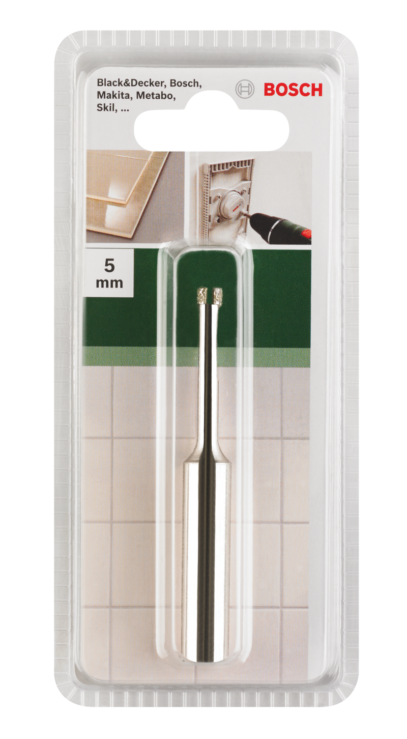 Brocas diamantadas BoschDiâmetro = 5,0 mm