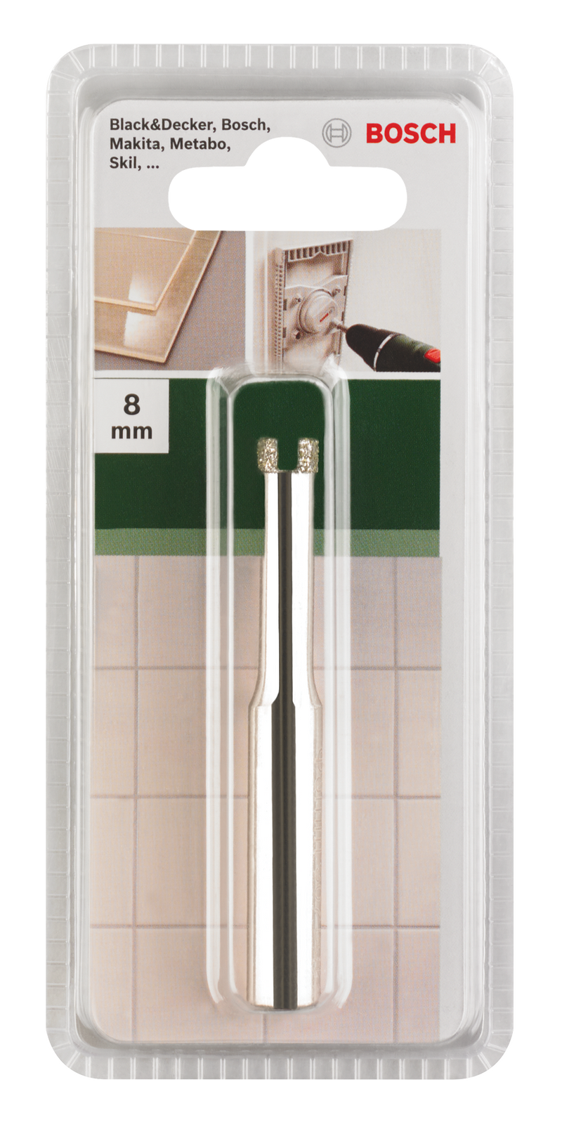 Brocas diamantadas BoschDiâmetro = 8,0 mm