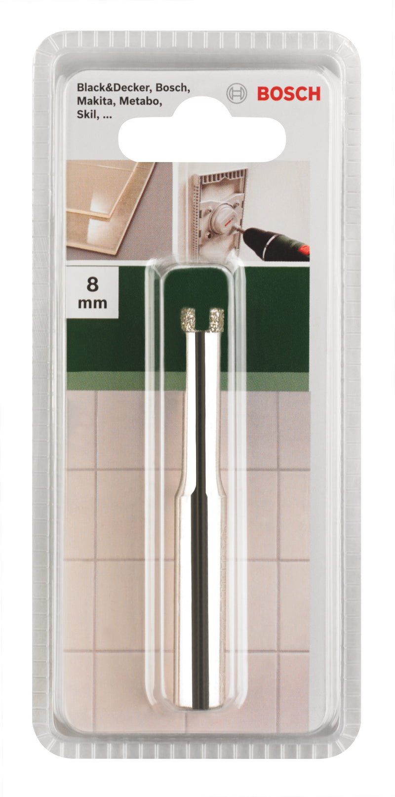 Brocas diamantadas BoschDiâmetro = 8,0 mm