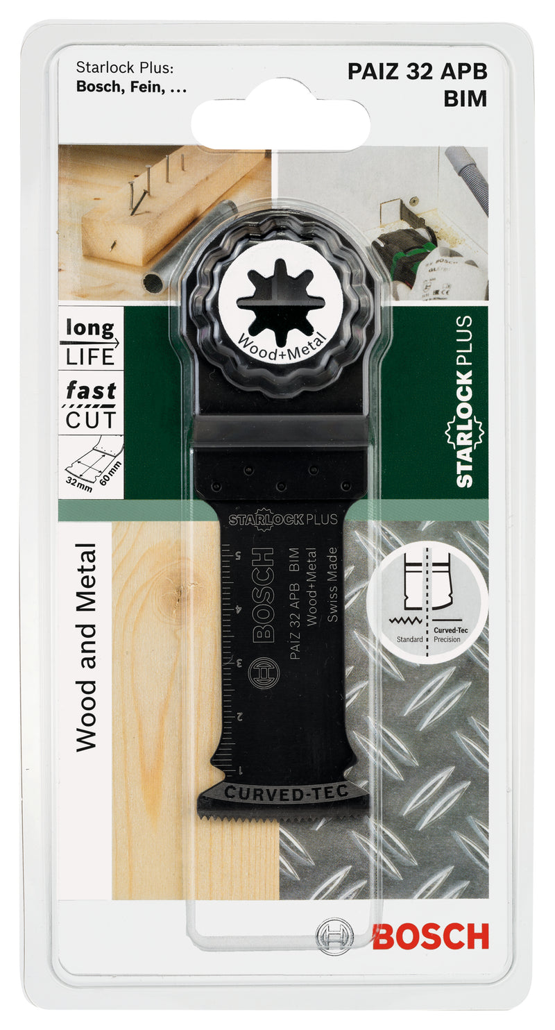 Bosch BIM Plunge Saw Blade StarlockPlus PAIZ 32 APB Wood and Metal 60 x 32 mm