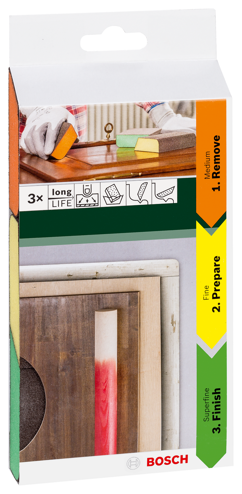 Bosch Set schuursponzen profile