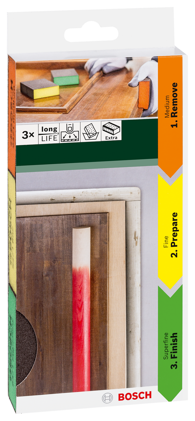 Bosch Set schuursponzen flat and edge