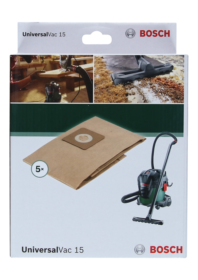 Bosch Paper dust bag (Pack of 5) for UniVac 15