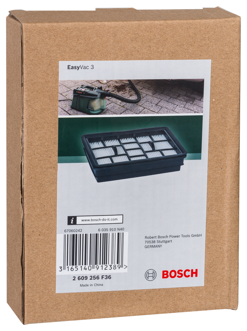 Bosch Flat pleated filter for EasyVac 3