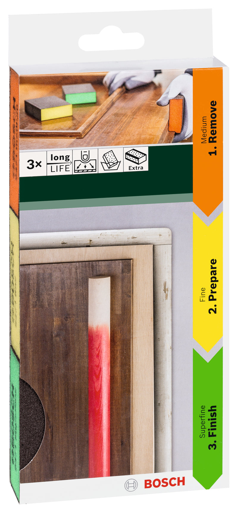 Bosch Set schuursponzen flat and edge