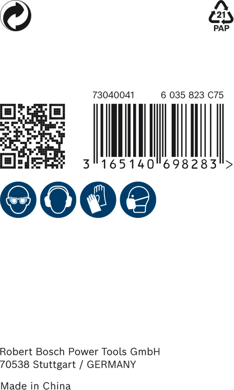 Adaptador Bosch para PRO Q-Lock para sistema de troca rápida de serra copo 1430 mm