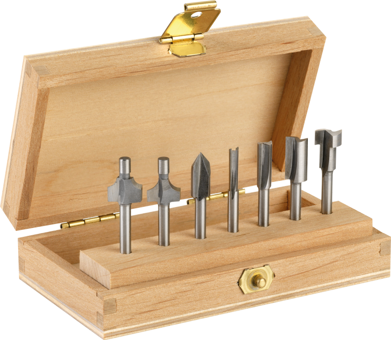 Conjunto de brocas para tupia Bosch DREMEL de 7 peças