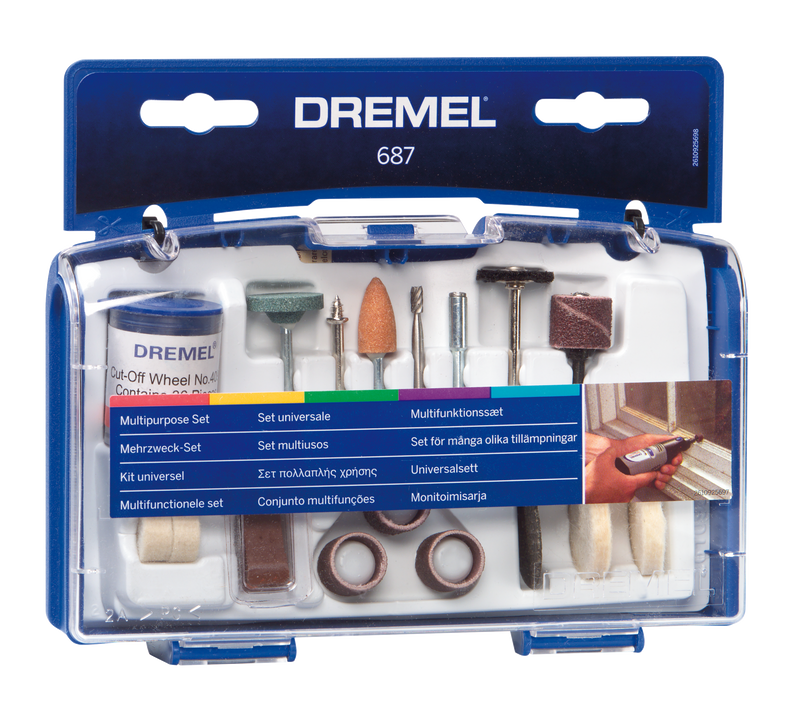 Conjunto de acessórios multiusos Bosch DREMEL 687