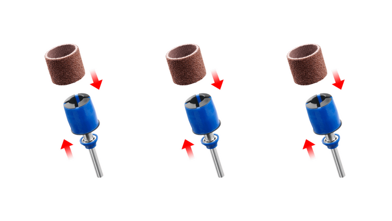 Mandril de lixa e cintas Bosch DREMEL SC407 3 peças