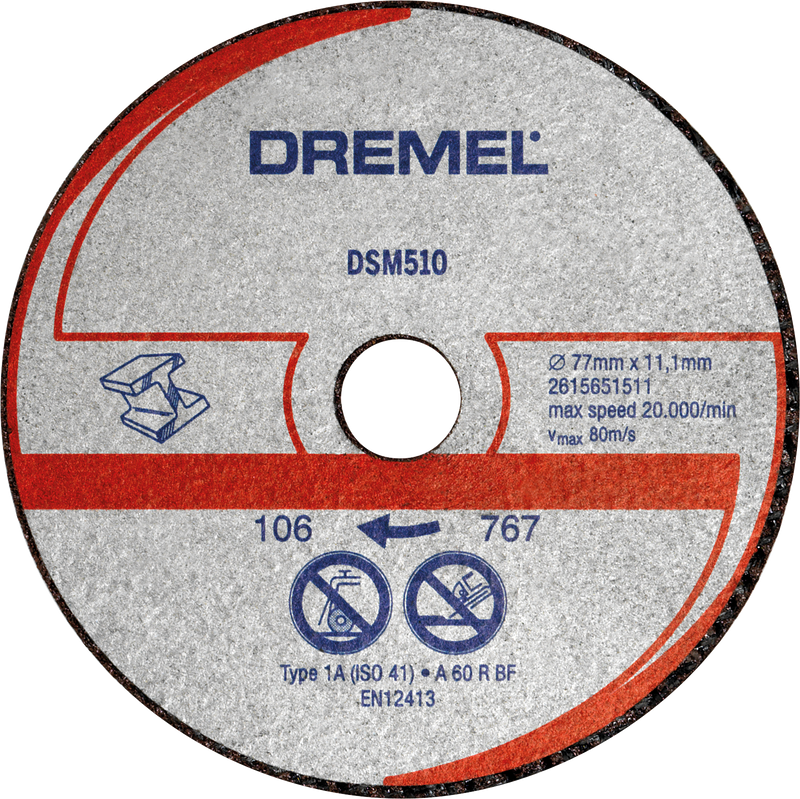 Cortar Dremel (Disco de corte para plástico e metal DREMEL® DSM20 (DSM510) )