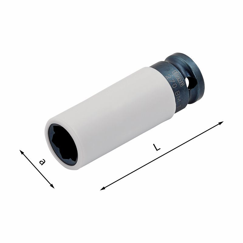 Llave de vaso de impacto USAG (270 BM) para tuercas de rueda de Mercedes