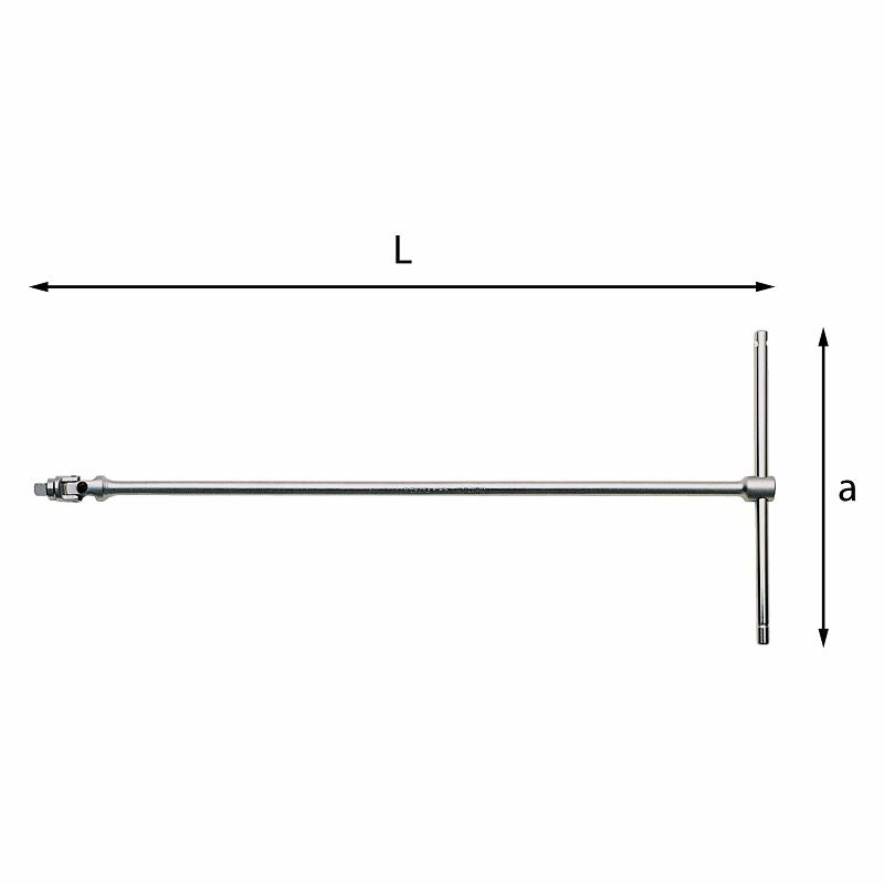 Chave de cabos em T USAG (273 1/4 Q) com acionamento quadrado articulado