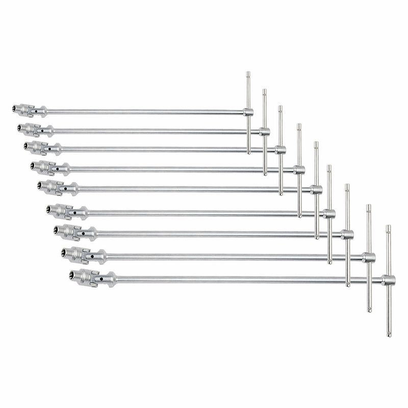 USAG (276 CTX/SE9) Conjunto de 9 chaves com cabo em T e tomadas Torx® articuladas