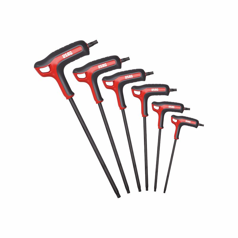 USAG (280 HATX/SE6) Set Of 6 Angled Keys With Handgrip For Torx® Screws