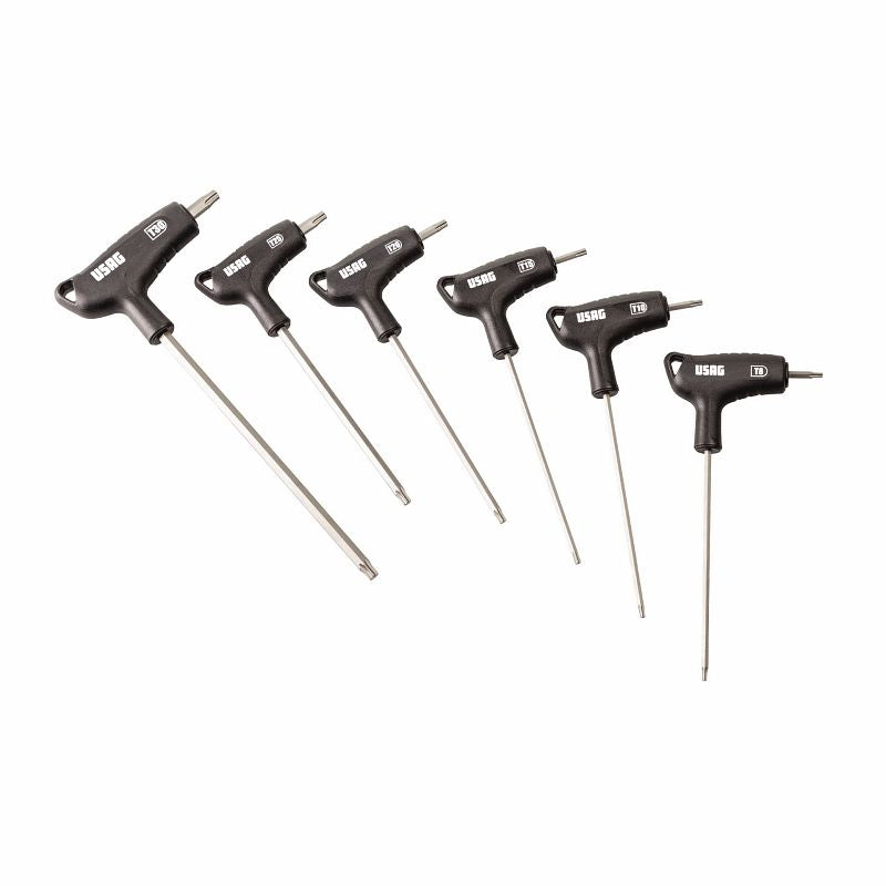 USAG (280 HXTX/SE6) Conjunto de 6 chaves macho com perfil Torx® X-Grip especial e cabo bimaterial