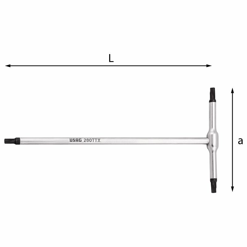 Llaves con mango en T USAG (280 TTX) para tornillos Torx®