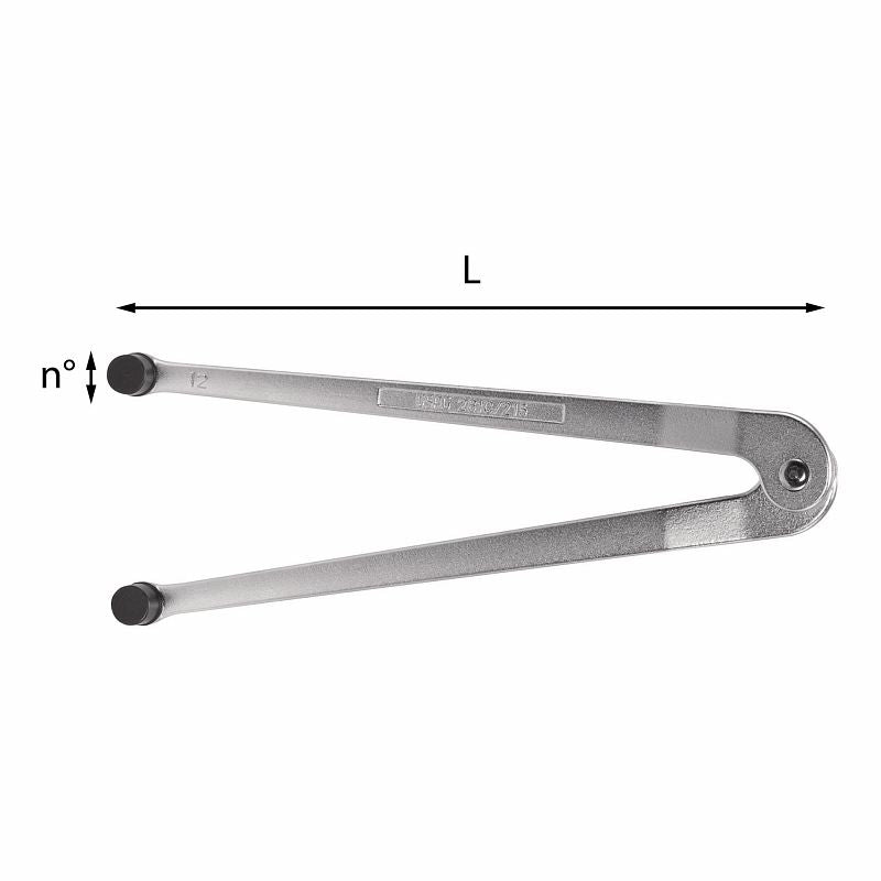USAG (281 C) Adjustable Pin-Type Face Wrenches With Round Pins