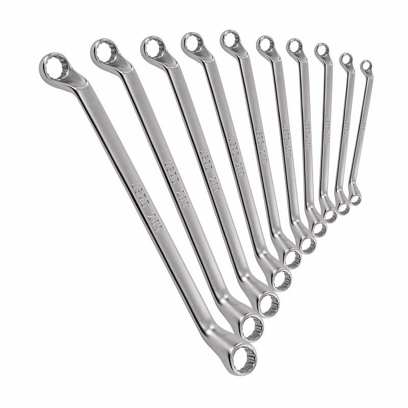 USAG (283 SE10) Set Of 10 Offset Bihexagonal Ring Wrenches