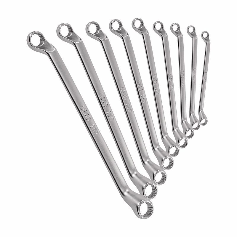 USAG (283 SE9) Set Of 9 Offset Bihexagonal Ring Wrenches