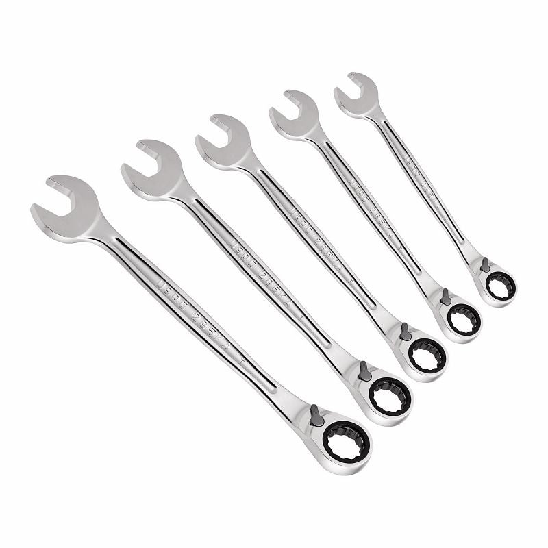 USAG (285 KA/SE5) Conjunto de 5 chaves combinadas de roquete reversíveis com anel de bloqueio