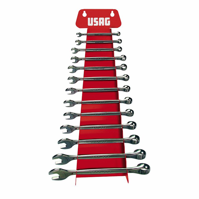 USAG (285 P/S13) Set Of 13 Combination Wrenches, Inch Sizes