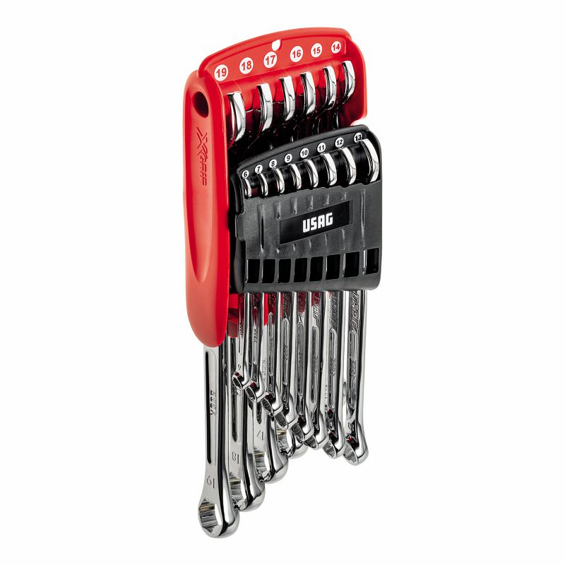 USAG (285 X/DS14) Set of 14 Hex Combination Wrenches with Special X-Grip Profile