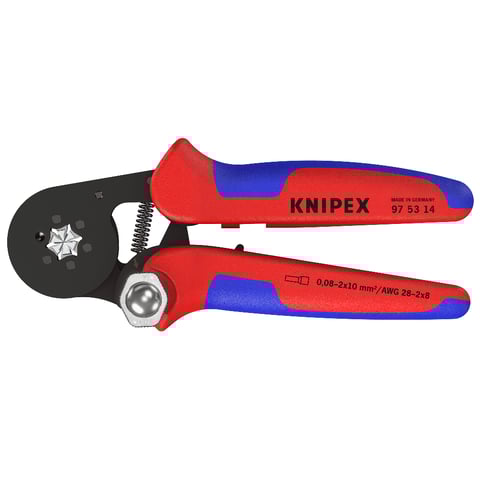 Knipex (97 53 14) Self-Adjusting Crimping Pliers for wire ferrules With lateral access