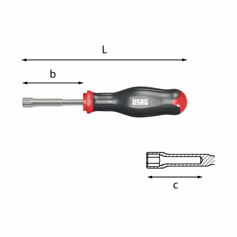 USAG (298) Giradores de encaixe hexagonal com punho