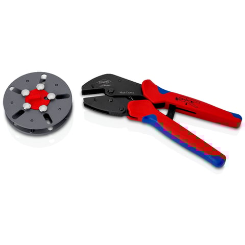 Knipex (97 33 LE) MultiCrimp Crimping Pliers with changer magazine, empty