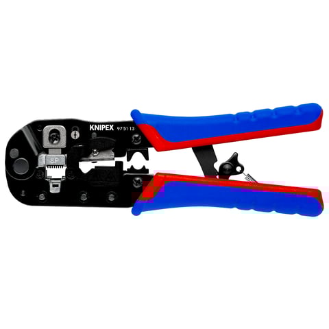 Knipex (97 51 13) Crimping Pliers for RJ45 Western plugs