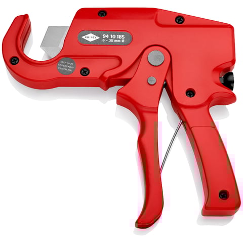 Knipex (94 10 185) Pipe Cutter For plastic conduit pipes (electrical installation work)