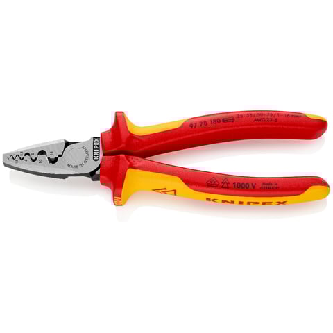 Knipex (97 78 180) Crimping Pliers for wire ferrules
