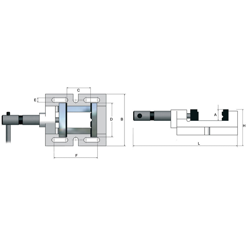 Mordaza de máquina Optimum (3000008) BMS 85