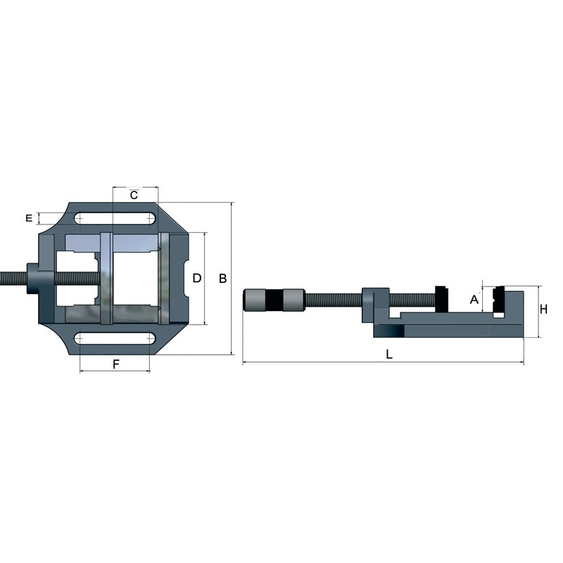 Optimum (3000075) Machine vice MSO 75