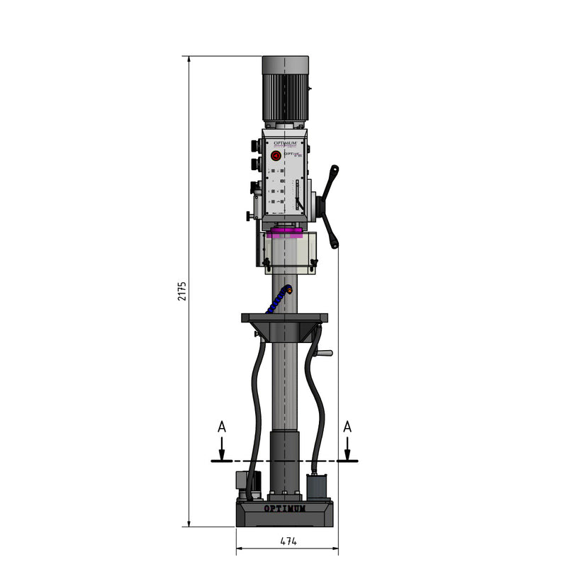 Optimum (3034250) Gear drilling machine OPTIdrill DH 35G