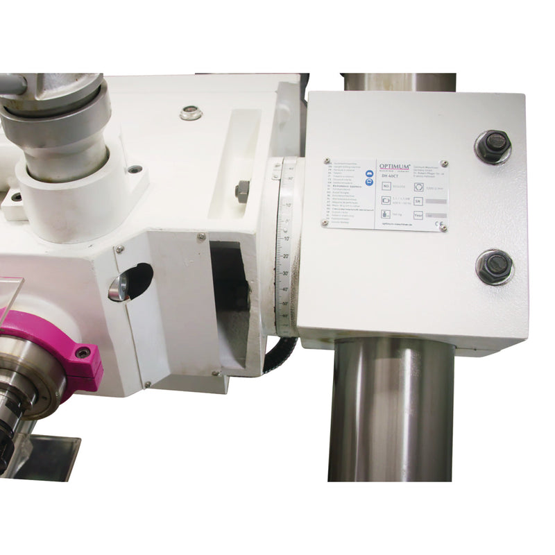 Máquina de perfuração de engrenagens Optimum (3035353) OPTIdrill DH 40CTPE