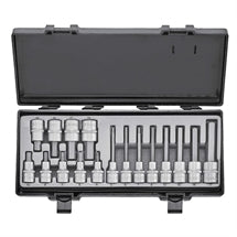 1/2" Box Wrench Set with 5-17mm Hex Tip (41710)