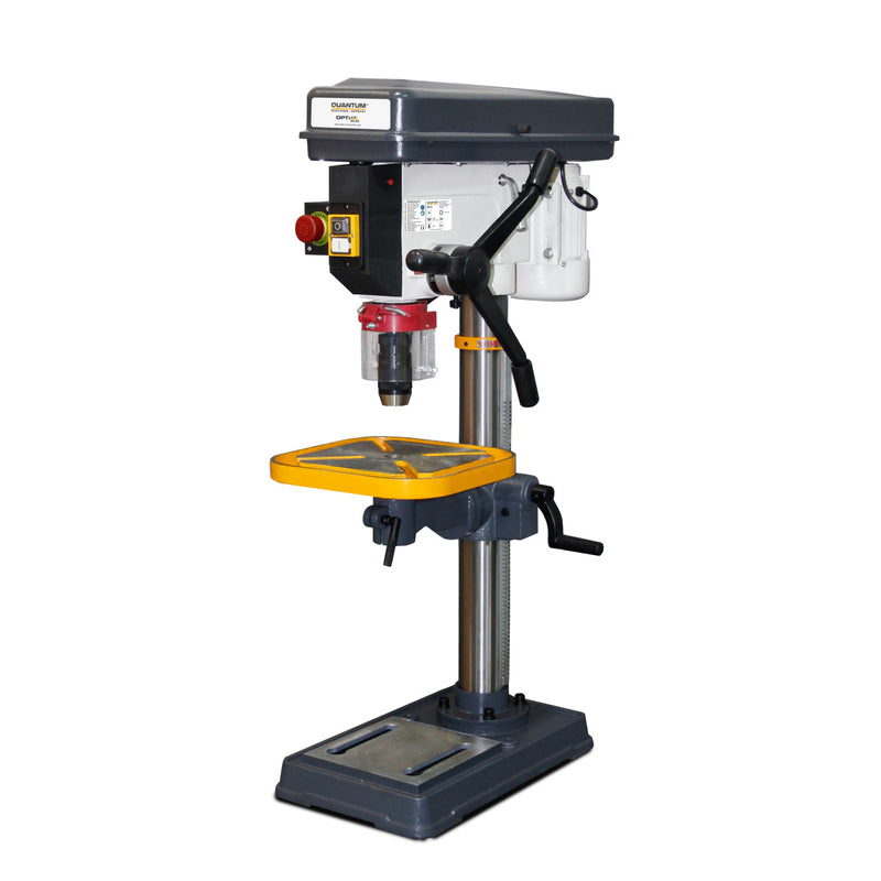 Taladradora de columna con transmisión por correa trapezoidal Optimum (3182020) Quantum DQ 20