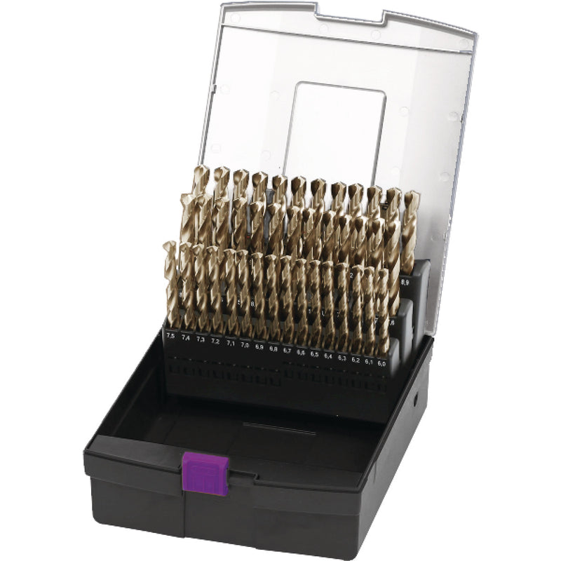 Optimum (3201021) Twist Drill Set 41-piece, 6 - 10mm (0.1mm rising)