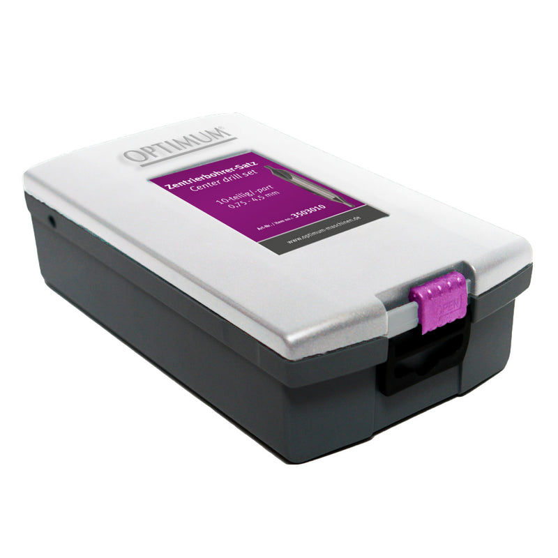 Optimum (3203010) Center drill set 10tlg. 0.75-4.5mm HSS