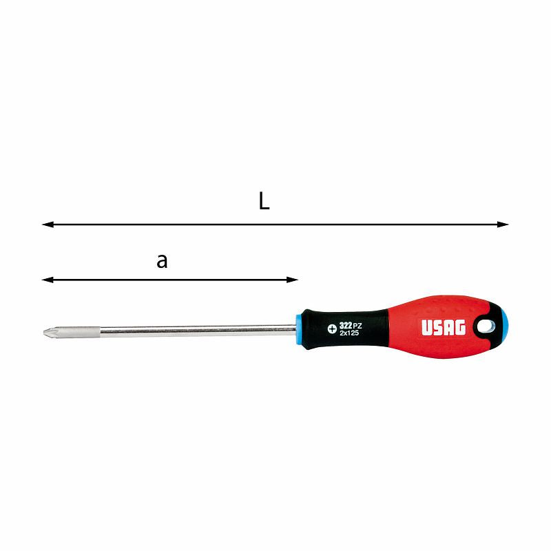 USAG (322 PZ) Screwdrivers For Pozidriv®-Supadriv® Screws