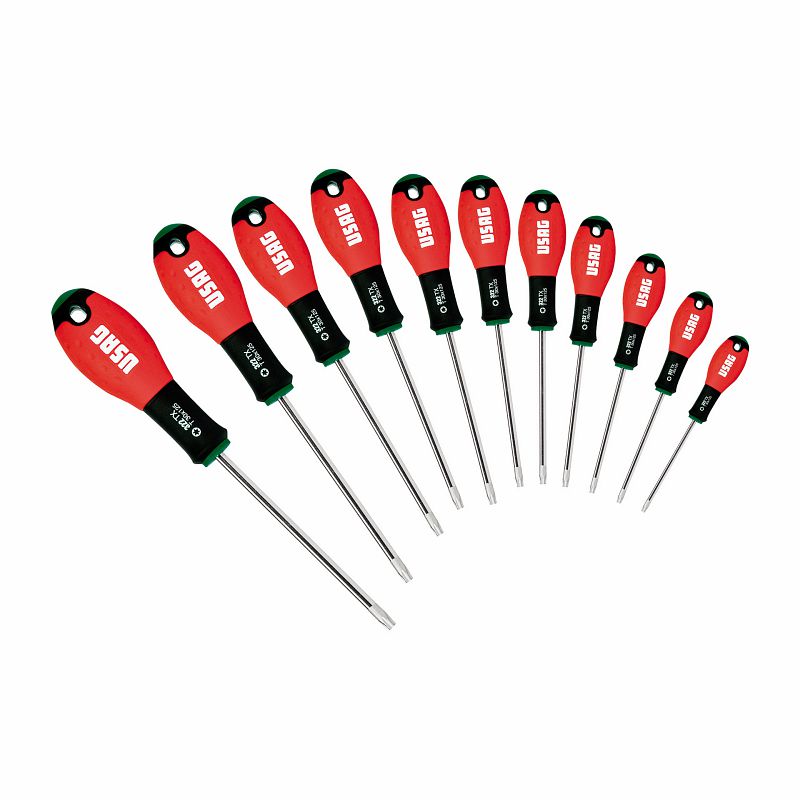 USAG (322 TX/S11) Set Of 11 Screwdrivers For Torx® Screws