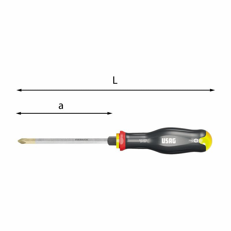 Destornilladores USAG (324 EPH) para tornillos Phillips®