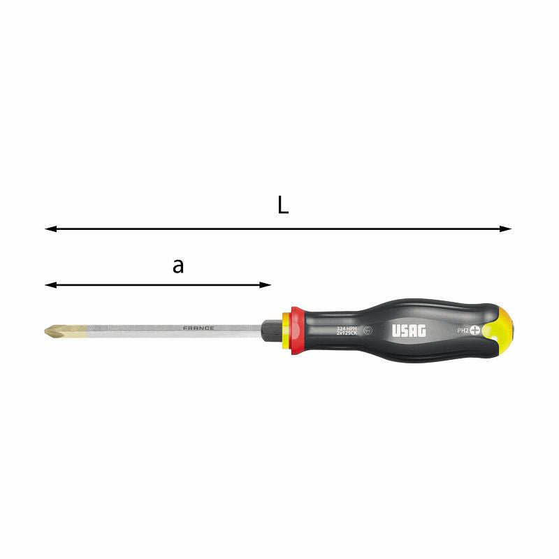 USAG (324 HPH) Screwdrivers With Beating Zone For Phillips® Screws