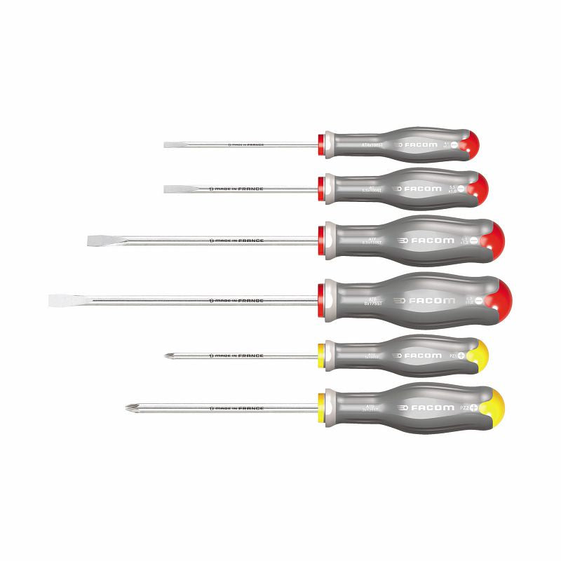 USAG (324 I/SH6) Conjunto de 6 chaves de fendas em aço inoxidável para parafusos de fenda e Phillips®